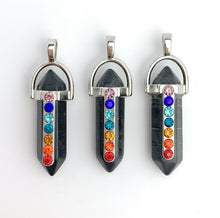 Silver Plated Black Stone Pendant