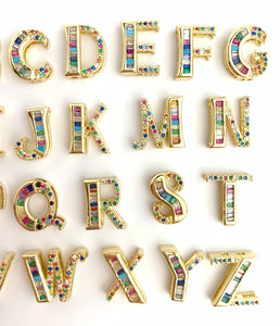 14k Gold Plated Initial Charms