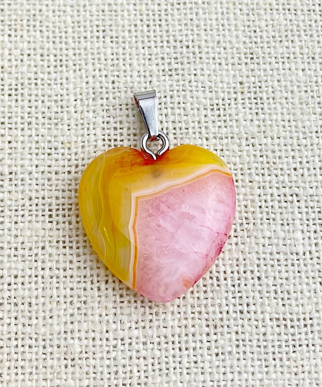Agate Heart Pendant