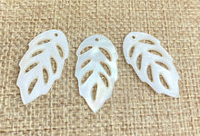 Mother of Pearl Leaf Charm