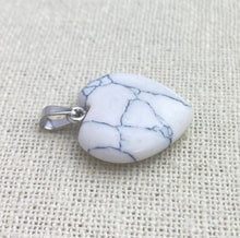 White Turquoise Heart Pendant