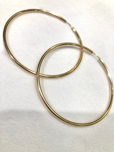 14KGF Hoop Earrings
