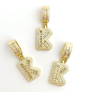 Gold Plated “K” Initial Pendant