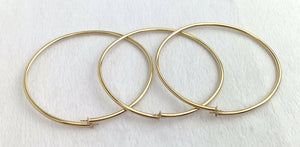 14kGF Flex Bangle w/4mm Cup & Peg