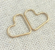 14k Gold Filled Heart Jump Ring CL 1x15.0mm