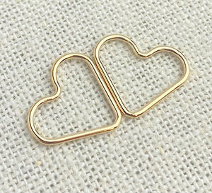 14k Gold Filled Heart Jump Ring CL 1x15.0mm