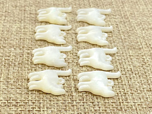 Mother of Pearl Cat Charm