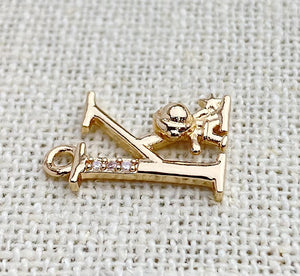 Gold Plated “K” Initial Charm