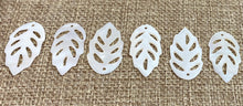 Mother of Pearl Leaf Charm