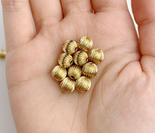 8mm Straight Corrugated Bead