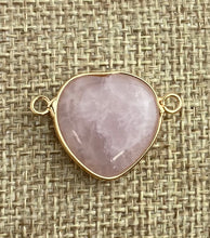 Rose Quartz Gold Plated Charm