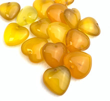 Yellow Quartz Heart Charm Sku#M2195