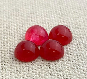 Ruby Circle Cabochon