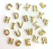 14k Gold Plated Initial Charms