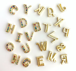 14k Gold Plated Initial Charms