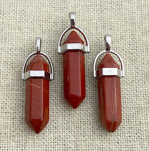 Jasper Silver Plated Pendant
