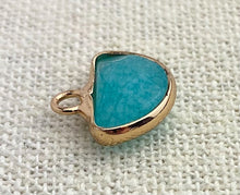 Amazonite Gold Plated Charm Sku#M1496