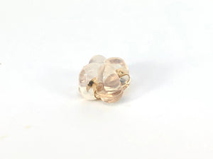 Four Leaf Clover Silicone Earring back, 14k Gold Filled, Sterling Silver, Sku#4005061
