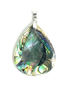 Abalone Teardrop Pendant, Sku#876