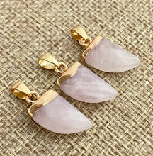 Rose Quartz Gold Plated Pendant