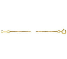 18" 1.0mm Wheat Chain, 14KGF, Sku#401582418L