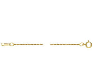 18" 1.0mm Wheat Chain, 14KGF, Sku#401582418L