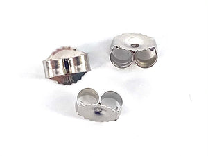 14K White Ear Nut Light, Sku#12/27/1806