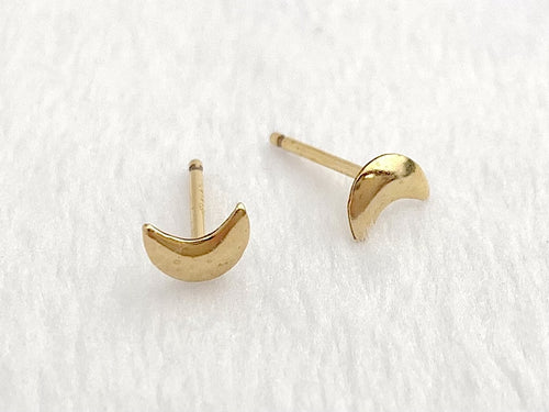 14kGF Moon Studs Sku#685-4