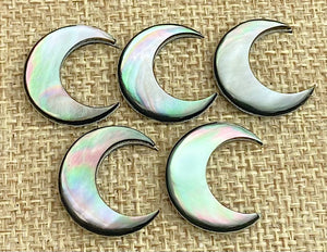 Mother of Pearl Moon Charm