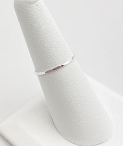 Sterling Silver Hammered Stacking Ring