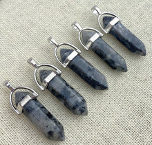 Silver Plated Shimmer Stone pendant