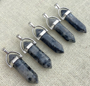 Silver Plated Shimmer Stone pendant