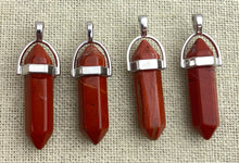 Jasper Silver Plated Pendant