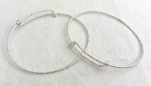 SS Adjustable Sparkle Bangle