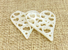 Mother of Pearl Heart Charm