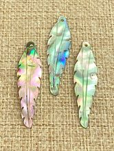 Abalone Feather Charm