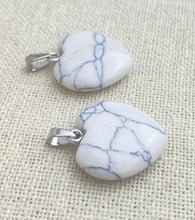 White Turquoise Heart Pendant
