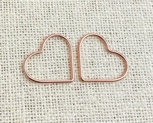 14k Rose Gold Filled Heart Jump Ring CL 17.5mm