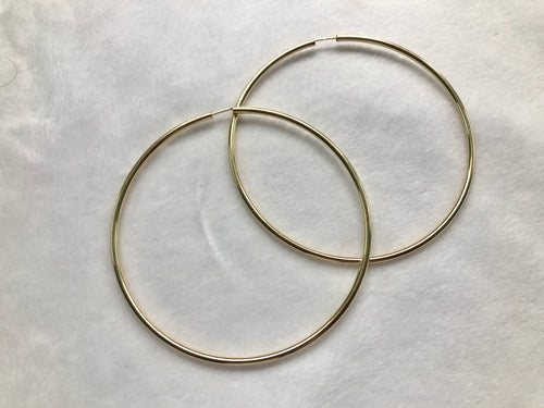 14KGF Hoop Earrings