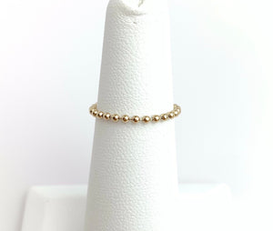 14k Gold Filled Bead Chain Ring