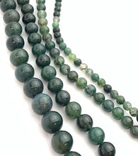 Moss Agate Bead Strand