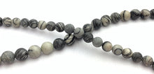 Black Net Jasper Bead Strand