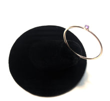 14kGF 2mm Amethyst 3A CZ Stacking Ring Size 8
