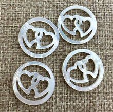 Mother of Pearl Heart Charm Sku#M167