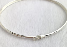 7.5” 3mm DC Bangle w/Clasp, Sterling Silver, 50213175L