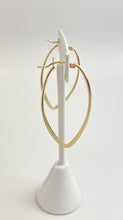 14k Gold Filled Flat Oval Earrings
