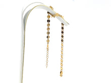 14KGF 6.5 inch 4mm Round Sequin Disc Chain w/ extender , Sku#401716065LX