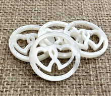 Mother of Pearl Heart Charm Sku#M167