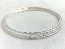 SS Sparkle Wire Stacking Bangle