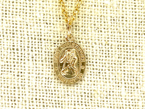14KGF Saint Christopher Charm , Sku#1732-C